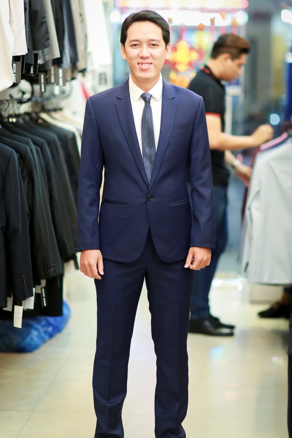 Suit Xanh Navy 1 Nút KH130